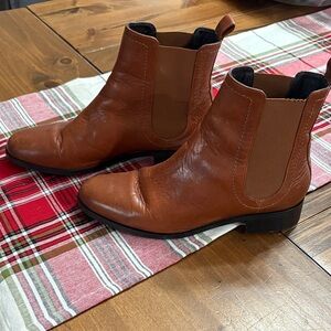 Women’s Italian Brown Leather Chelsea Boots